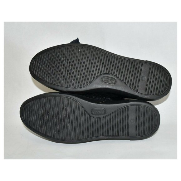 $400 AGL ATTILIO GIUSTI LEOMBRUNI Bow Platform Sneaker PATENT NAVY BLACK - Picture 7 of 8